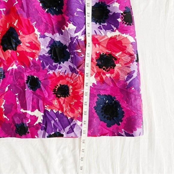 Kate Spade Josie Dress Floral Pink Knee Length Cocktail Silk Blend Size 4 - Picture 11 of 11